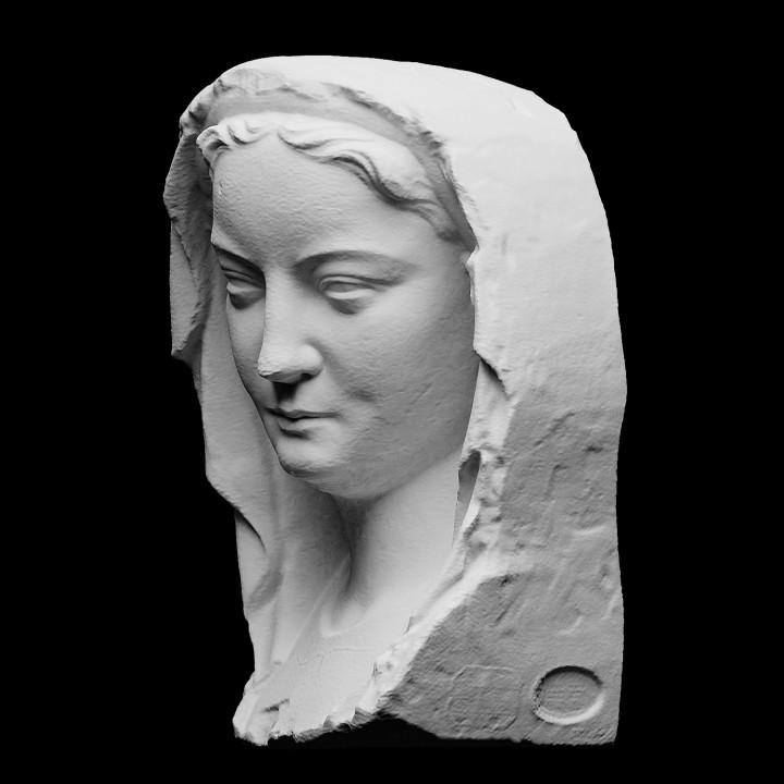 3D Printable Head of a wise virgin by SMK - Statens Museum for Kunst