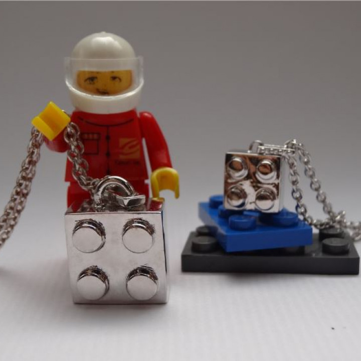 Silver LEGO pendant