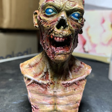 Picture of print of ZOMBUST! - Zombie bust (Pre-supported) This print has been uploaded by Contrasting Hobby
