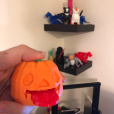 Picture of print of Sticking Tongue Pumpkin Head