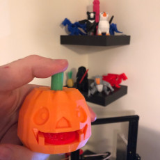 Picture of print of Sticking Tongue Pumpkin Head