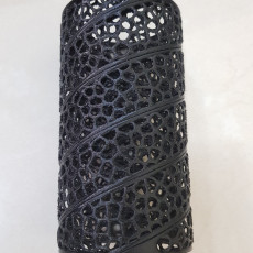 Picture of print of Voronoi curtain holder spiral