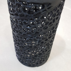 Picture of print of Voronoi curtain holder spiral