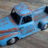 Ford F100 1955 - 1:10 scale model kit print image