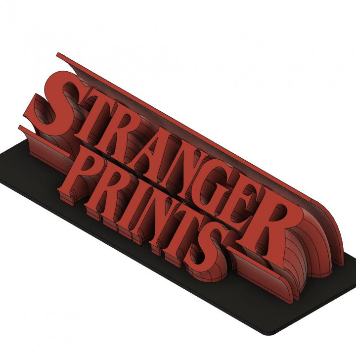 Stranger prints - Stranger Things style sign
