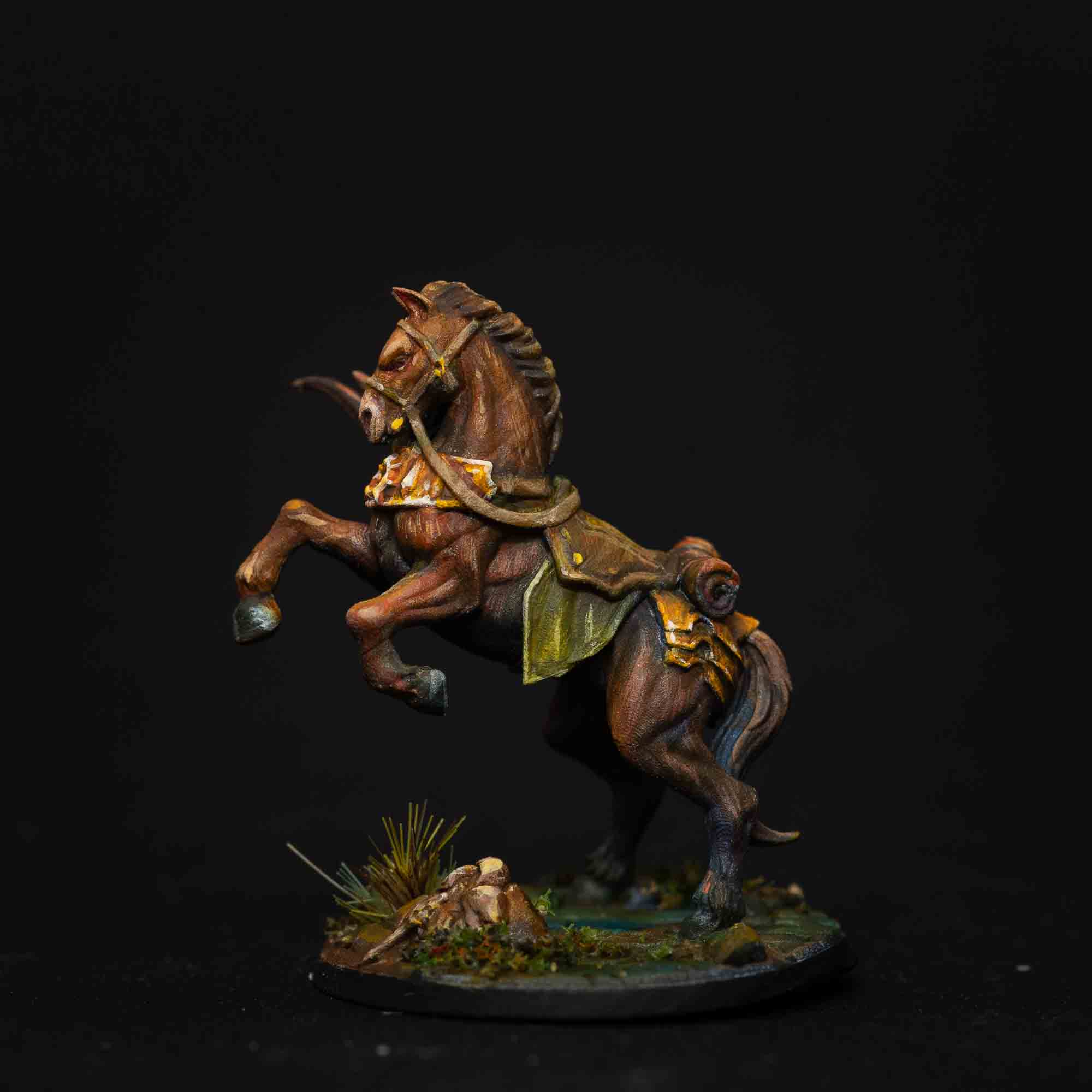 Details about   Warhorse Mount Horse Steed Human Fighters Guild Artisan Miniatures D&D 3D240 