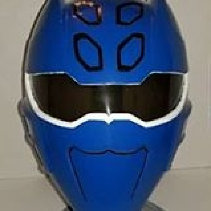 blue power ranger motorcycle helmet