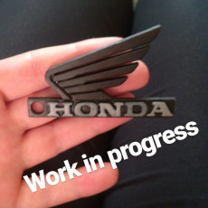 Picture of print of keychain honda