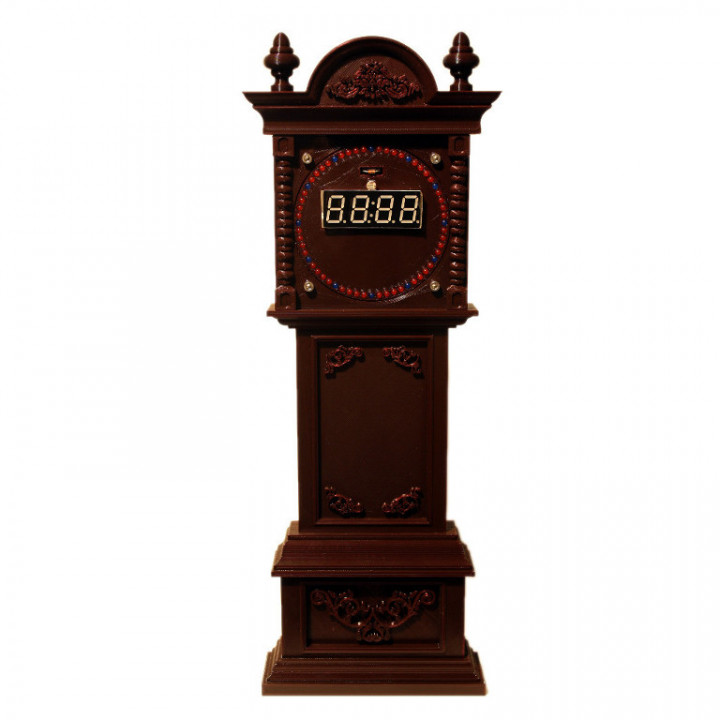 Grandfather Clock Case for EC1515B and DS1302 Rotating Clock Kits