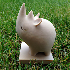 Picture of print of Decorative Rhino art sculpture