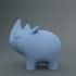 Decorative Rhino art sculpture image