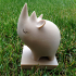 Decorative Rhino art sculpture print image