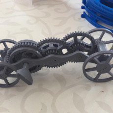 Picture of print of Fully 3D-printable wind-up car gift card