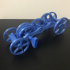 Fully 3D-printable wind-up car gift card print image