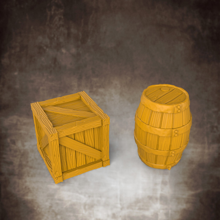Barrel and Crate