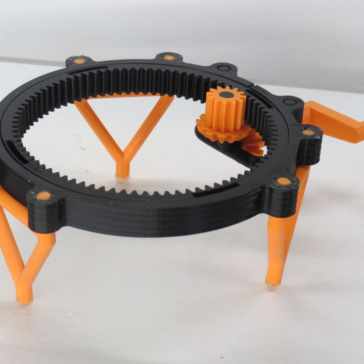 3D Printable Fully 3Dprintable turntable by Brian Brocken