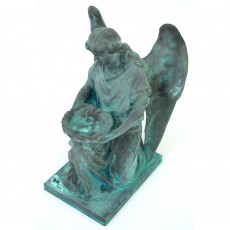 Picture of print of Angel holding a bowl from Highgate Cemetery This print has been uploaded by Rick Norris