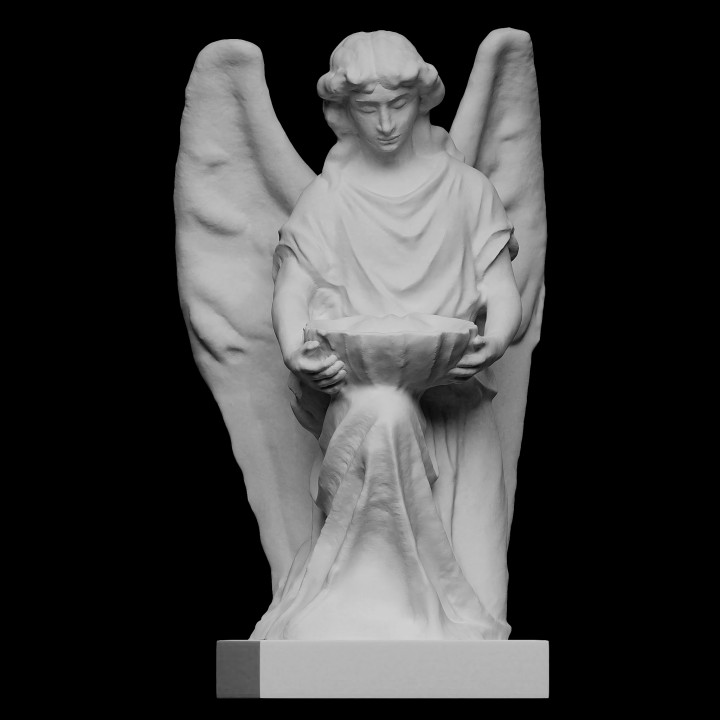 Angel holding a bowl from Highgate Cemetery