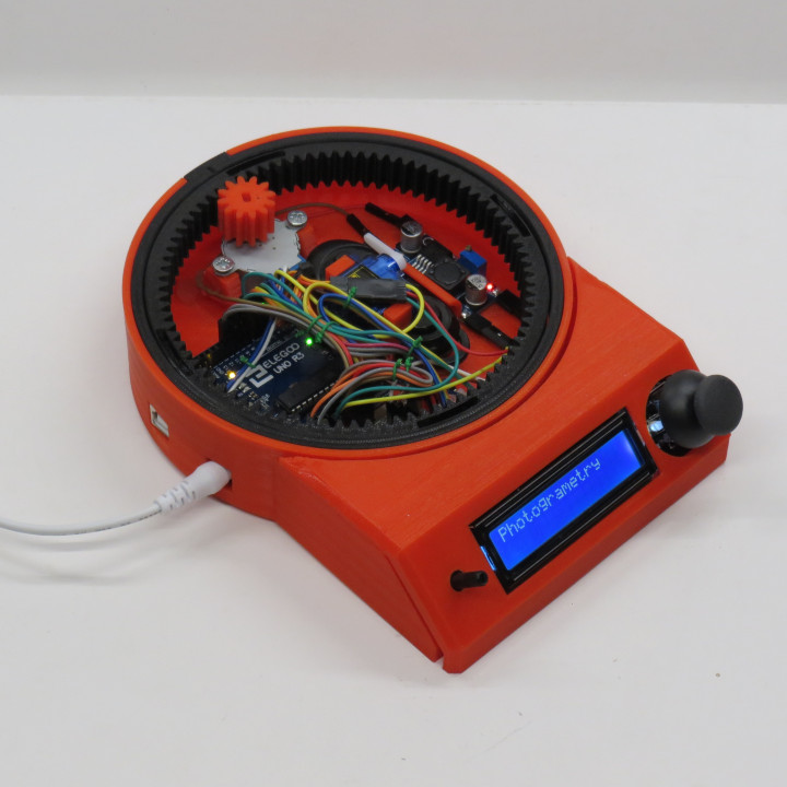 Arduino controlled photogrammetry 3D-scanner