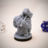 Dwarf Guardian Miniature - pre-supported image