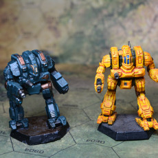 Picture of print of CTF-1X Cataphract for Battletech