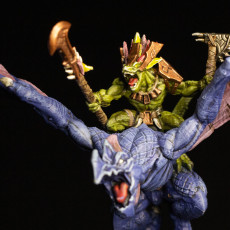 Picture of print of Xol'Toa on Sky-Terror - Goldmaw Lizard Prince Hero on Sky Terror