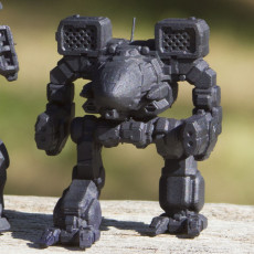 Picture of print of Timberwolf Prime, aka "Madcat" for Battletech