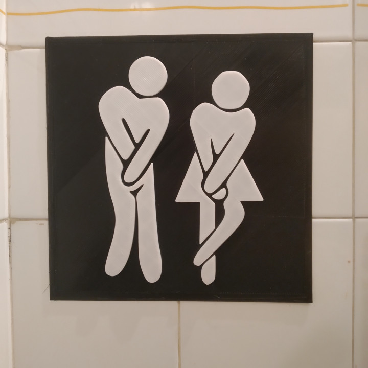 funny bathroom sign