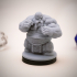 Dwarf Brawler Miniature - pre-supported print image