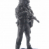Soldier in ghillie helmet image