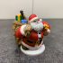 Dwarven Santa Miniature - pre-supported print image
