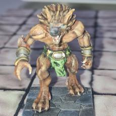 Picture of print of Werewolf Hybrid Form Barbarian This print has been uploaded by Che Phillips