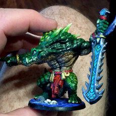 Picture of print of Zantharot the Lizard Champion This print has been uploaded by Masterwork Miniatures