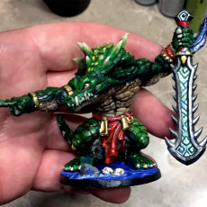 Picture of print of Zantharot the Lizard Champion This print has been uploaded by Masterwork Miniatures