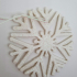 snow flake Christmas tree ornament image