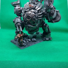 Picture of print of Dwarf Iron Golem Support ready