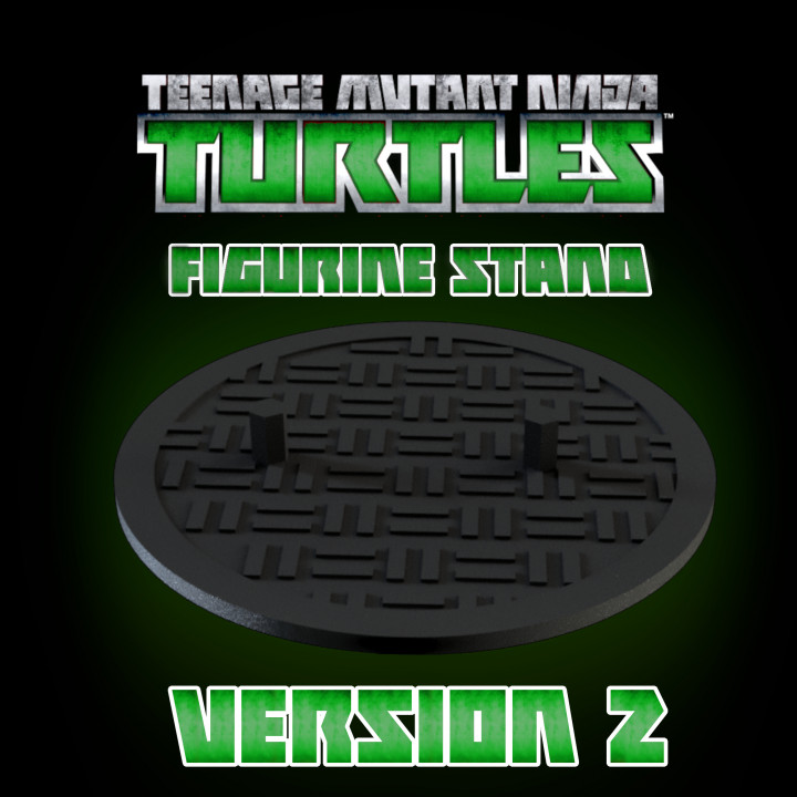 TMNT 2012 Figurine Stand Version 2