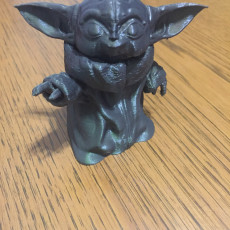 Picture of print of Baby Yoda Smiling