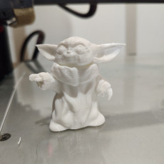 Picture of print of Baby Yoda Smiling