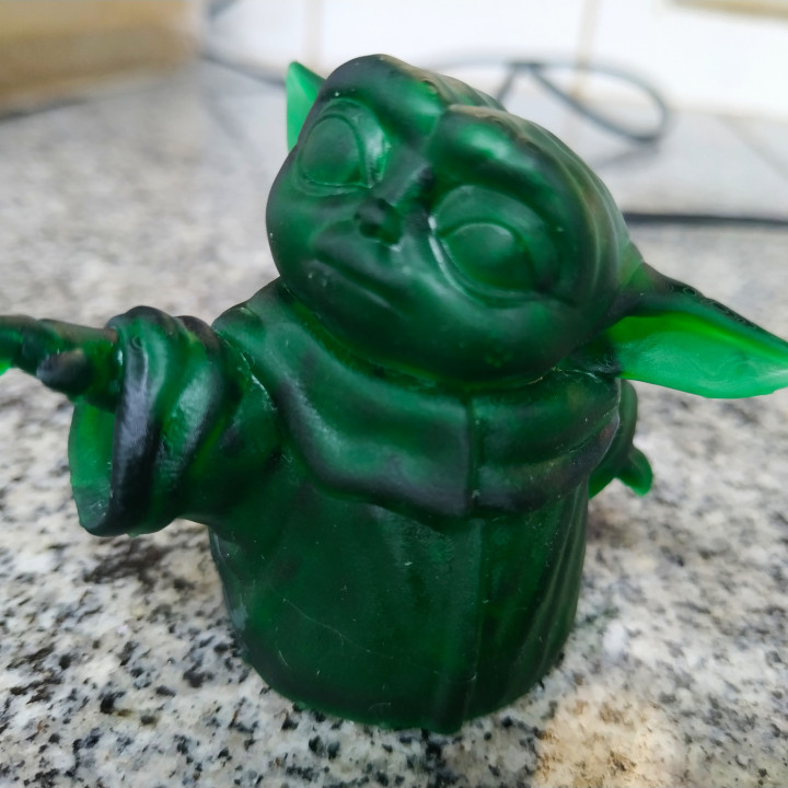 3D Print of Baby Yoda Smiling by sarahmendes212092