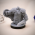Dwarven Infantry 04 Miniature - pre-supported print image