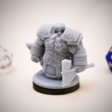 Picture of print of Dwarven Infantry 06 Miniature - pre-supported