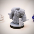 Dwarven Infantry 06 Miniature - pre-supported print image