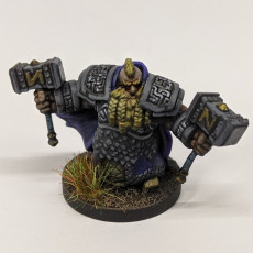 Picture of print of Dwarven Infantry 07 Miniature - pre-supported