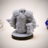 Dwarven Infantry 08 Miniature - pre-supported print image
