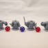 8 x Dwarven Infantry Miniatures - pre-supported print image
