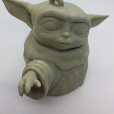 Picture of print of The Child (Baby Yoda) with Ornament Loop