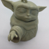 The Child (Baby Yoda) with Ornament Loop print image