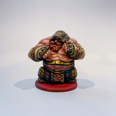 Picture of print of Dwarf Brawler Variant Miniature - pre-supported This print has been uploaded by Melch