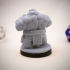 Dwarf Brawler Variant Miniature - pre-supported image